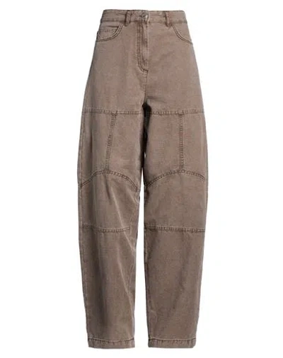 Max & Co . Woman Pants Taupe Size 2 Cotton In Grey