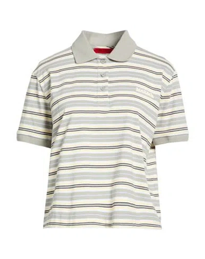 Max & Co . Woman Polo Shirt Sage Green Size Xl Cotton