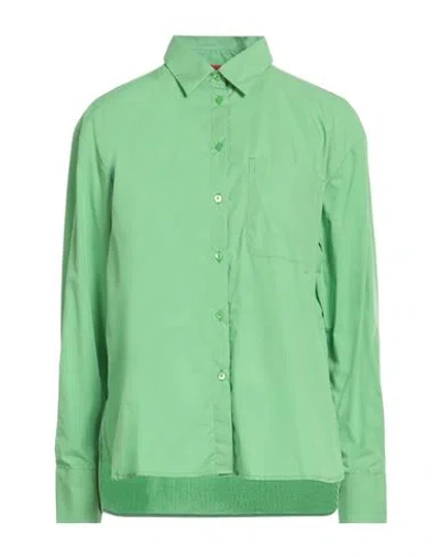Max & Co . Woman Shirt Green Size 4 Cotton In Multi
