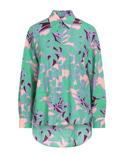 Max & Co . Woman Shirt Green Size 6 Linen