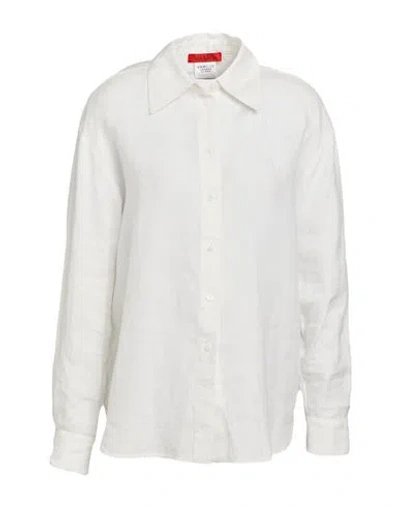 Max & Co . Woman Shirt White Size 10 Linen
