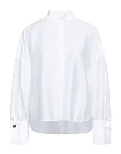 Max & Co . Woman Shirt White Size 4 Lyocell, Polyamide