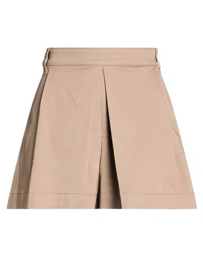 Max & Co . Woman Shorts & Bermuda Shorts Taupe Size 4 Cotton, Elastane In Grey