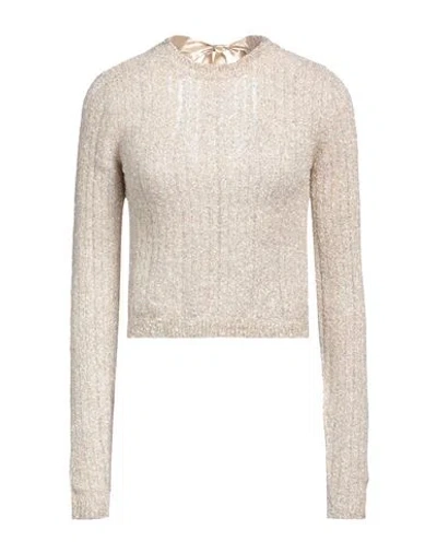 Max & Co . Woman Sweater Beige Size Xl Polyamide, Metallic Fiber In Neutral