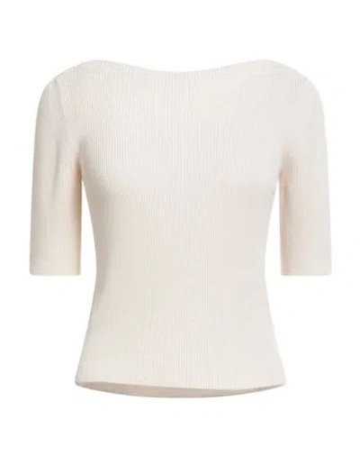 Max & Co . Woman Sweater Beige Size Xl Viscose, Polyamide In White