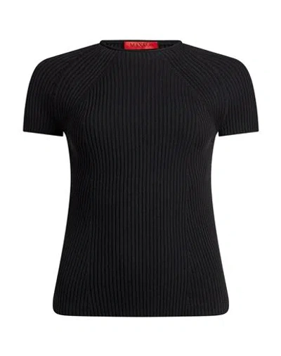 Max & Co . Woman Sweater Black Size S Cotton, Viscose In Blue