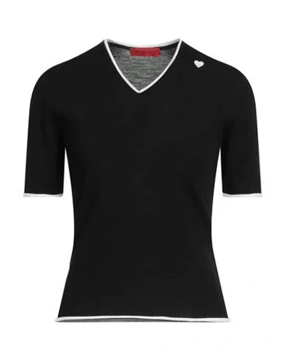 Max & Co . Woman Sweater Black Size S Virgin Wool
