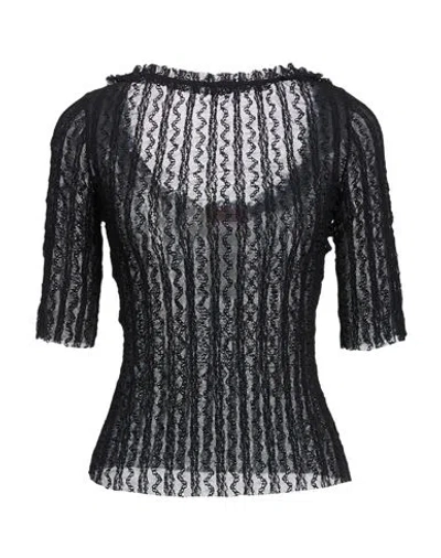 Max & Co . Woman Sweater Black Size Xl Polyamide, Elastane