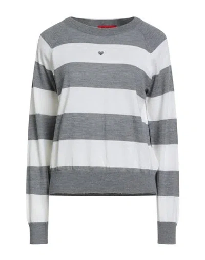 Max & Co . Woman Sweater Grey Size Xl Virgin Wool In Gray