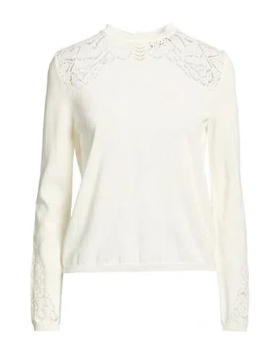 Max & Co . Woman Sweater Ivory Size Xl Cotton In Neutral
