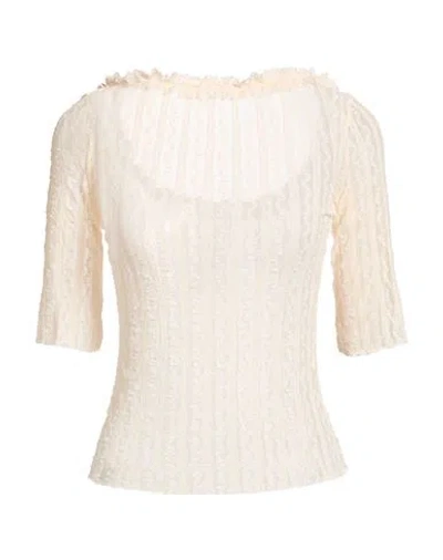 Max & Co . Woman Sweater Ivory Size Xl Polyamide, Elastane In Neutral