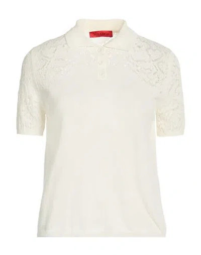 Max & Co . Woman Sweater Ivory Size Xs Cotton In White