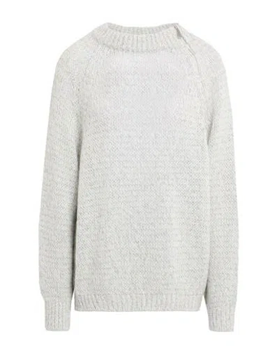 Max & Co . Woman Sweater Light Grey Size Xs Viscose, Acrylic, Polyamide, Mohair Wool, Metallic Fiber In Gray