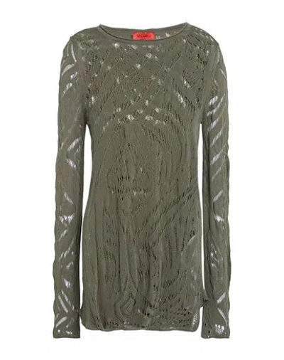 Max & Co . Woman Sweater Military Green Size S Viscose