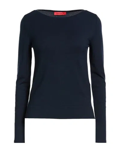 Max & Co . Woman Sweater Navy Size Xl Viscose, Polyester In Blue