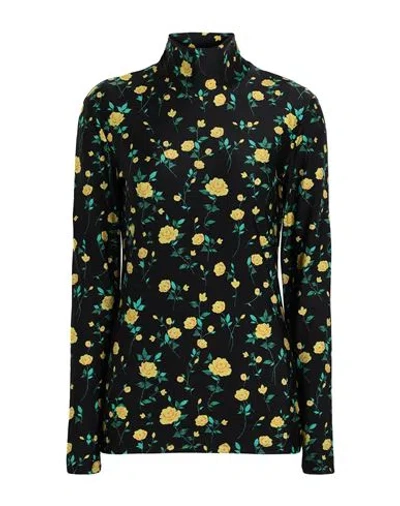 Max & Co . Woman T-shirt Black Size L Polyamide, Elastane