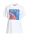 Max & Co . Woman T-shirt White Size Xl Cotton In White