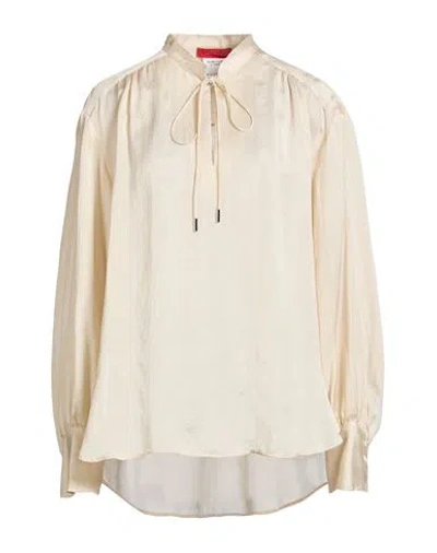 Max & Co . Woman Top Beige Size 2 Viscose, Silk In Neutral