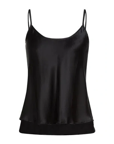 Max & Co . Woman Top Black Size 4 Silk