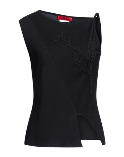 Max & Co . Woman Top Black Size S Cotton