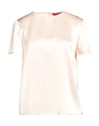 Max & Co . Woman Top Light Pink Size 8 Silk