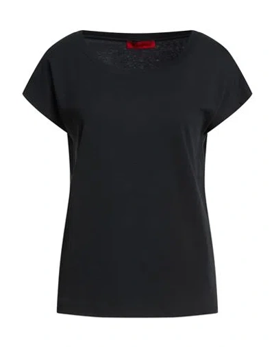 Max & Co . Woman T-shirt Black Size L Cotton