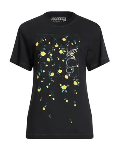 Max & Co . Woman T-shirt Black Size S Cotton