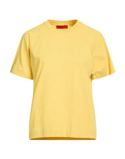 Max & Co . Woman T-shirt Marigold Size Xs Cotton, Linen In Yellow