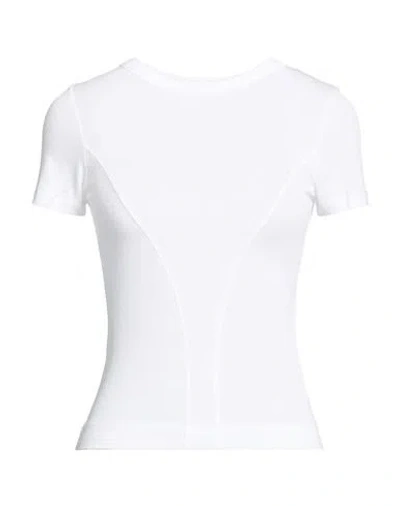 Max & Co . Woman T-shirt White Size S Modal, Elastane