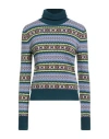 Max & Co . Woman Turtleneck Deep Teal Size Xl Acrylic, Wool, Polyester In Multi