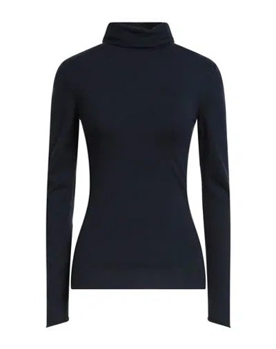 Max & Co . Woman Turtleneck Navy Size Xl Viscose, Polyester In Black