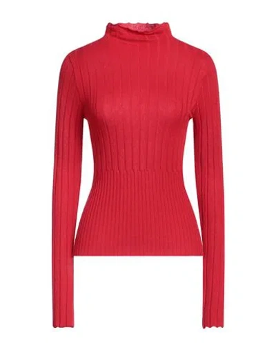 Max & Co . Woman Turtleneck Red Size L Polyester, Polyamide, Acrylic, Wool