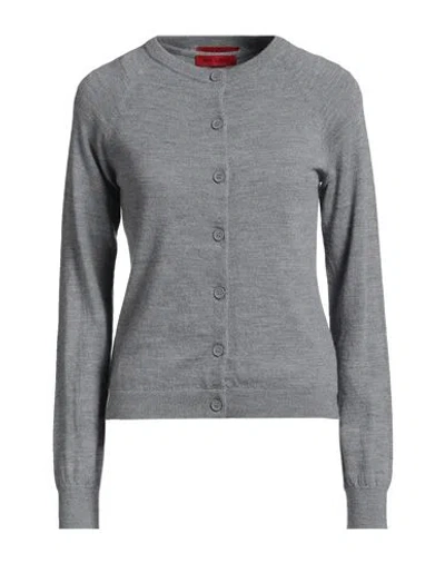 Max & Co . Woman Twin Set Grey Size Xl Virgin Wool In Gray