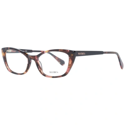 Max & Co Ladies' Spectacle Frame Max&co Mo5002 53055 Gbby2 In Brown