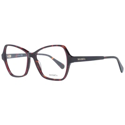 Max & Co Ladies' Spectacle Frame Max&co Mo5031 55071 Gbby2 In Burgundy