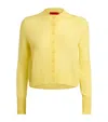 Max & Co Wool-alpaca-blend Cardigan In Yellow