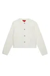 Max & Co Cable-knit Cardigan In White
