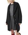 Max & Co . Wool Blend Coat In Black