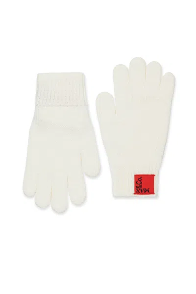 MAX & CO WOOL BLEND GLOVES WITH PATCH