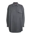 Max & Co Wool-blend Shirt In Gray