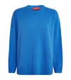 Max & Co Wool-cashmere Crew-neck Sweater In Blue