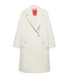 Max & Co Wool-cashmere Overcoat In White