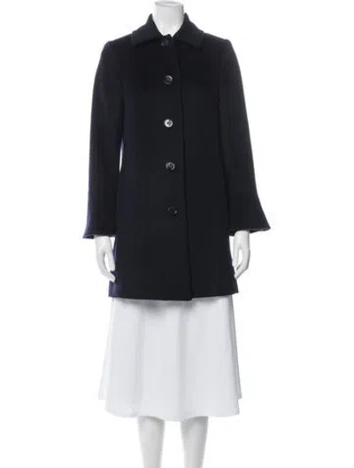 Pre-owned Max & Co Wool Coat In Blue