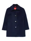 Max & Co Wool Coat In Blue