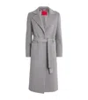 Max & Co Wool Belted Coat In Grey