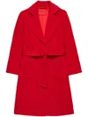 Max & Co Runaway Single-breasted Coat In Red