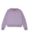 Max & Co Wool Crew-neck Jumper In Purple