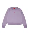 Max & Co Wool Crew-neck Jumper In Purple