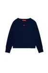 Max & Co Pullover Girocollo In Lana In Blue