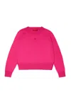 Max & Co Heart-motif Knitted Jumper In Pink